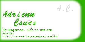 adrienn csucs business card